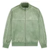 Sergio Tacchini Lioni Velour Track Jacket- HEDGE GREEN Fashion