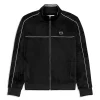 Sergio Tacchini Lioni Velour Track Jacket- BLACK BEAUTY Discount