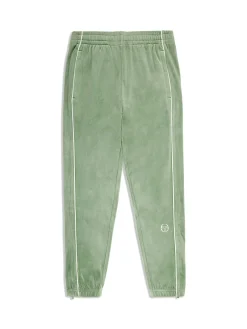 Sergio Tacchini Lioni Velour Track Pant- HEDGE GREEN New