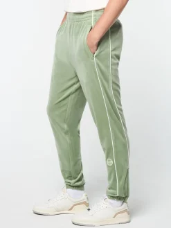 Sergio Tacchini Lioni Velour Track Pant- HEDGE GREEN New