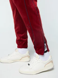Sergio Tacchini Lioni Velour Track Pant- SUN DRIED TOMATO Hot