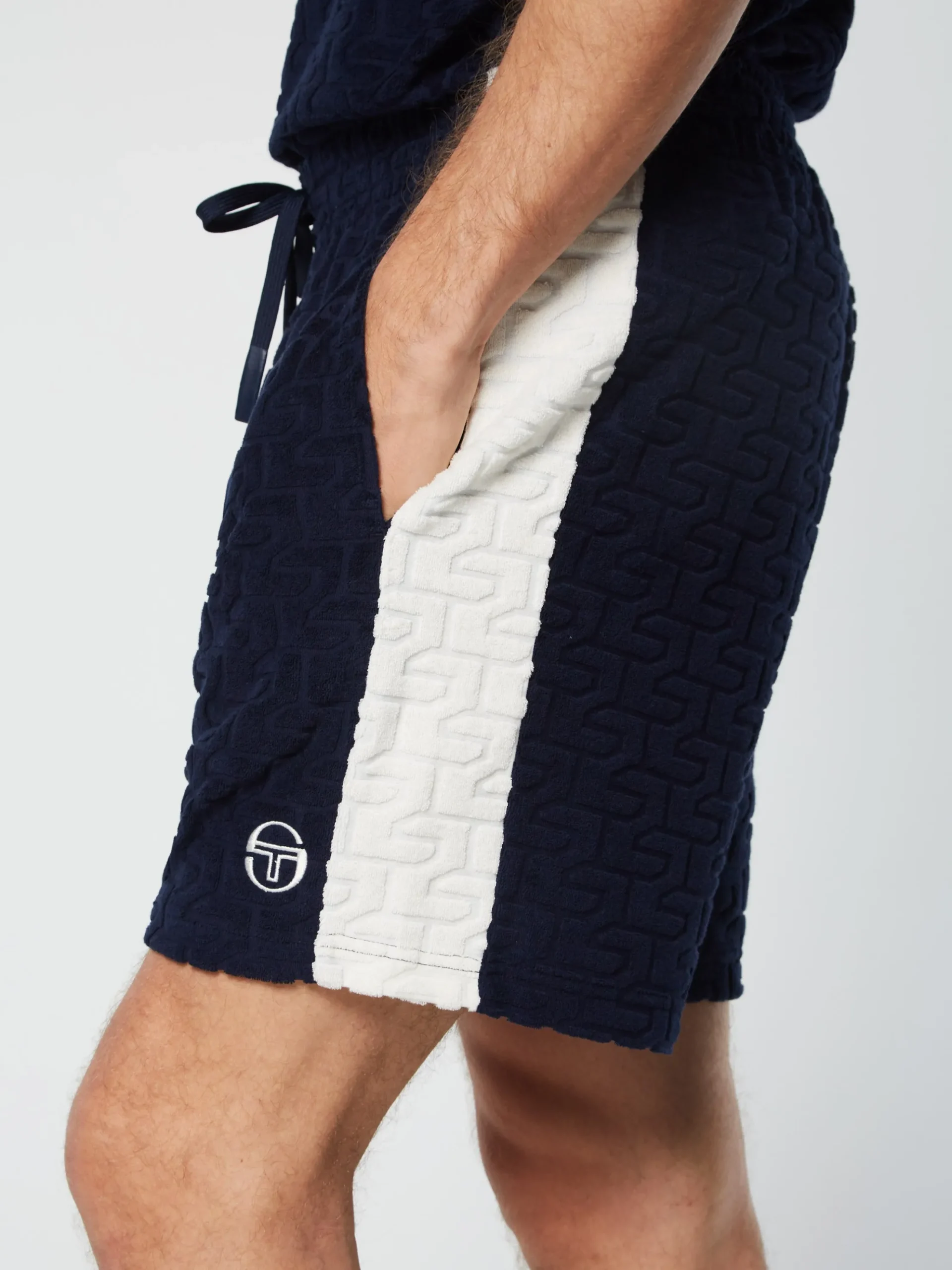 Sergio Tacchini Livata Monogram Short- MARITIME BLUE Fashion