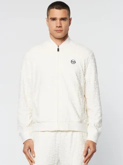 Sergio Tacchini Livata Monogram Track Jacket- GARDENIA New
