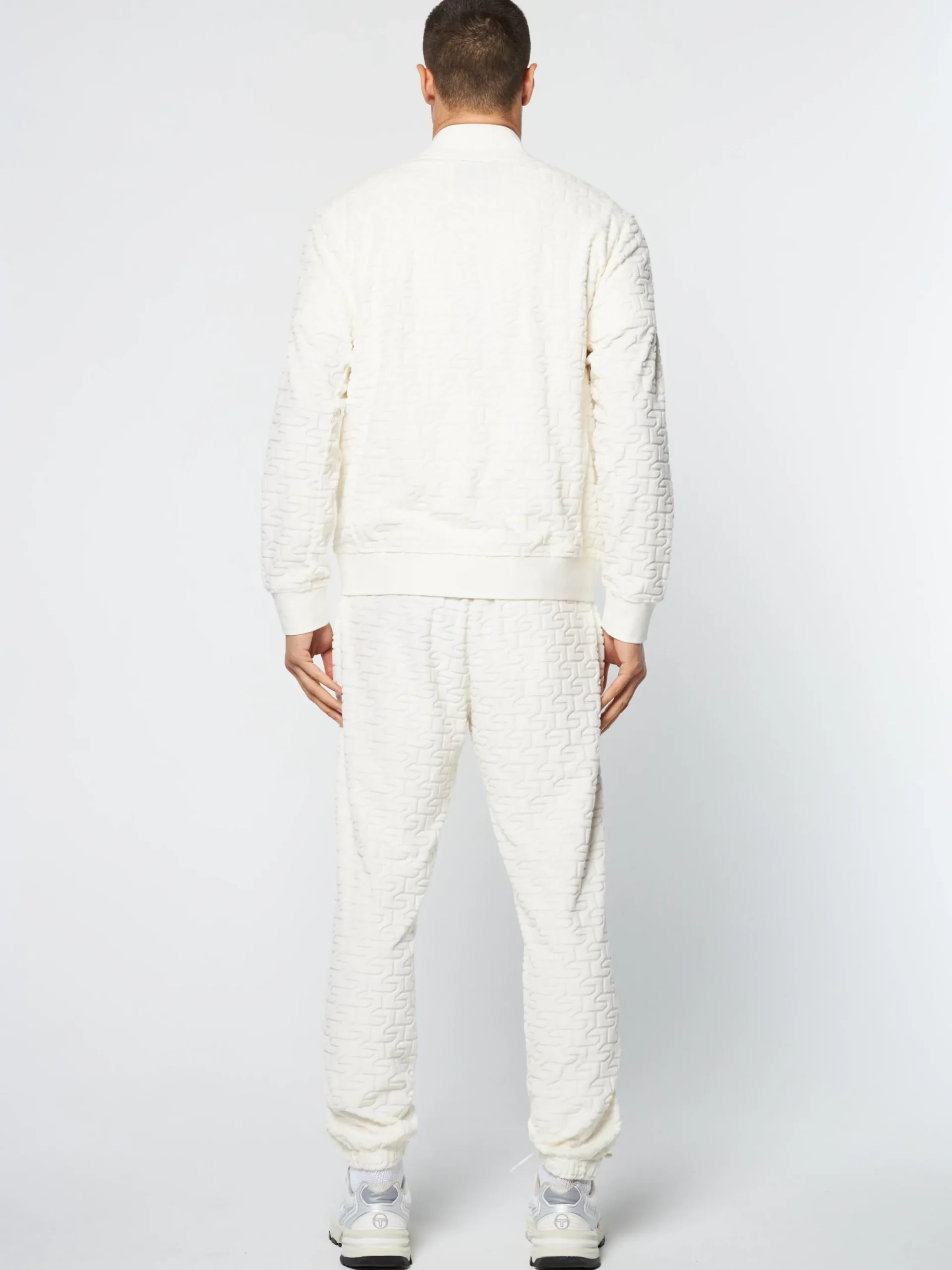 Sergio Tacchini Livata Monogram Track Jacket- GARDENIA New
