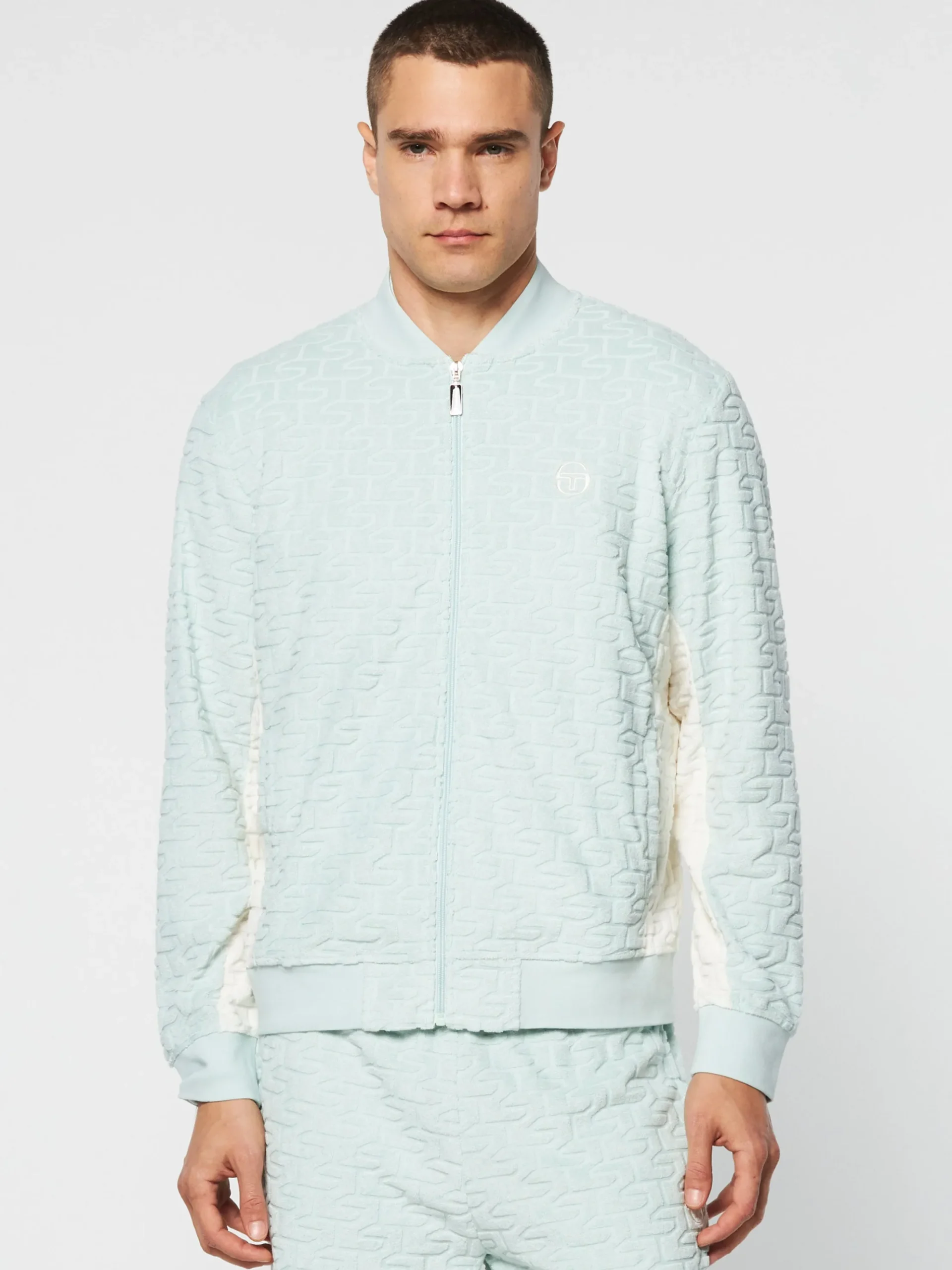 Sergio Tacchini Livata Monogram Track Jacket- SURF SPRAY Outlet