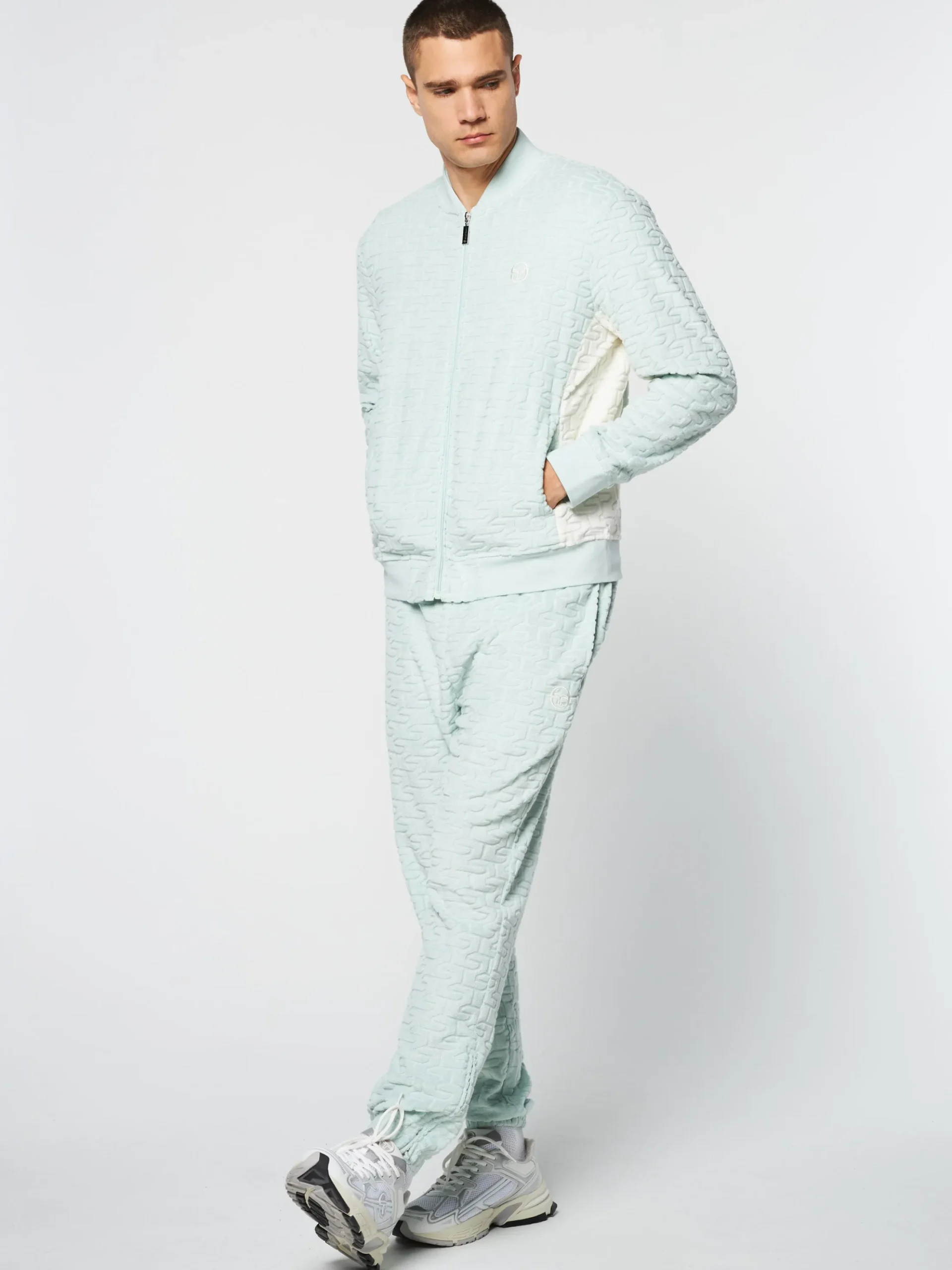 Sergio Tacchini Livata Monogram Track Jacket- SURF SPRAY Outlet