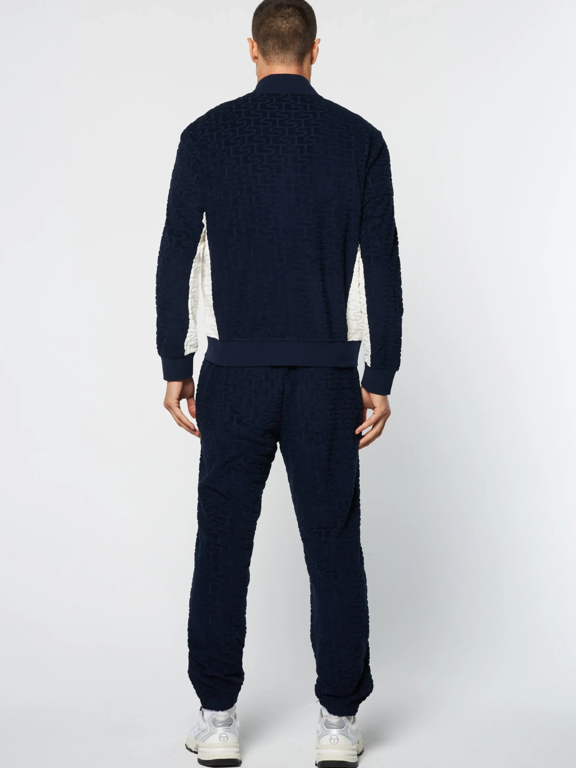 Sergio Tacchini Livata Monogram Track Jacket- MARITIME BLUE Discount