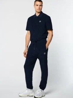 Sergio Tacchini Livata Monogram Track Pant- MARITIME BLUE New