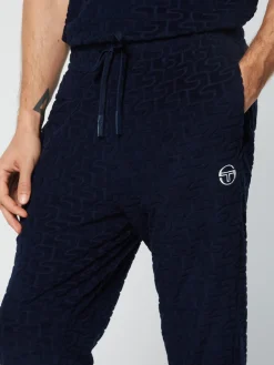 Sergio Tacchini Livata Monogram Track Pant- MARITIME BLUE New