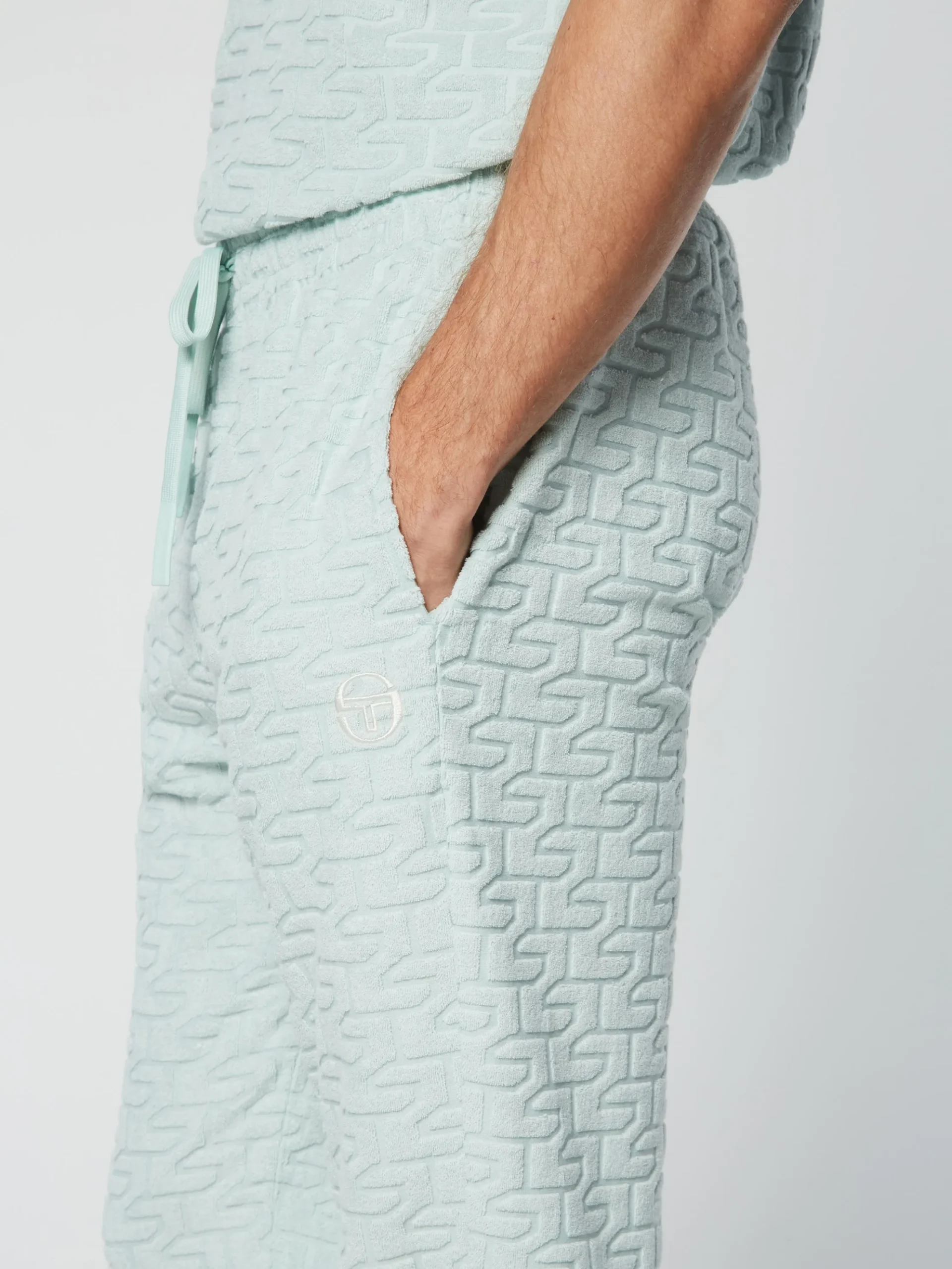 Sergio Tacchini Livata Monogram Track Pant- SURF SPRAY Best