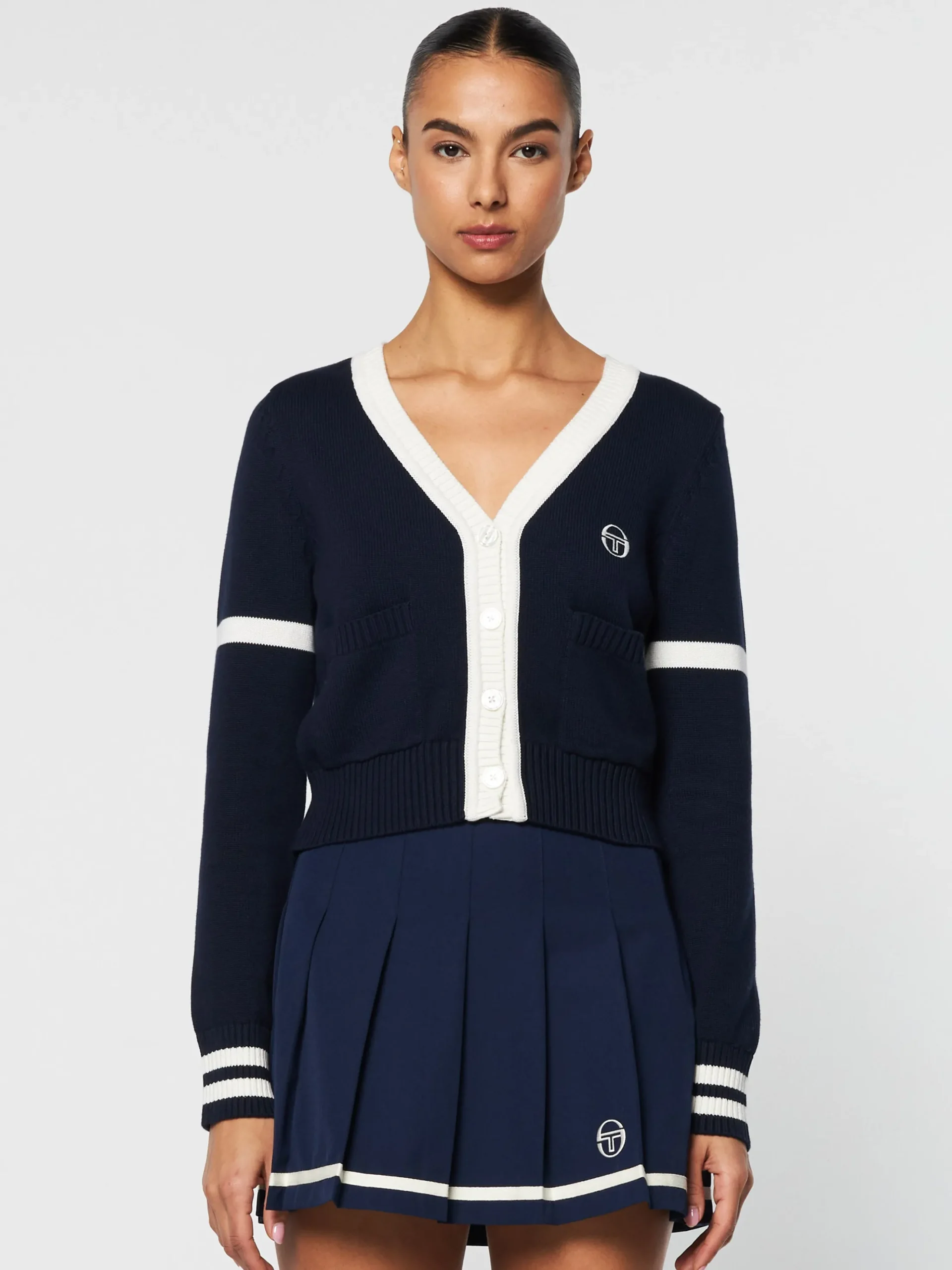 Sergio Tacchini Lucia Knit Cardigan- MARITIME BLUE Fashion
