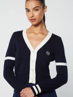 Sergio Tacchini Lucia Knit Cardigan- MARITIME BLUE Fashion