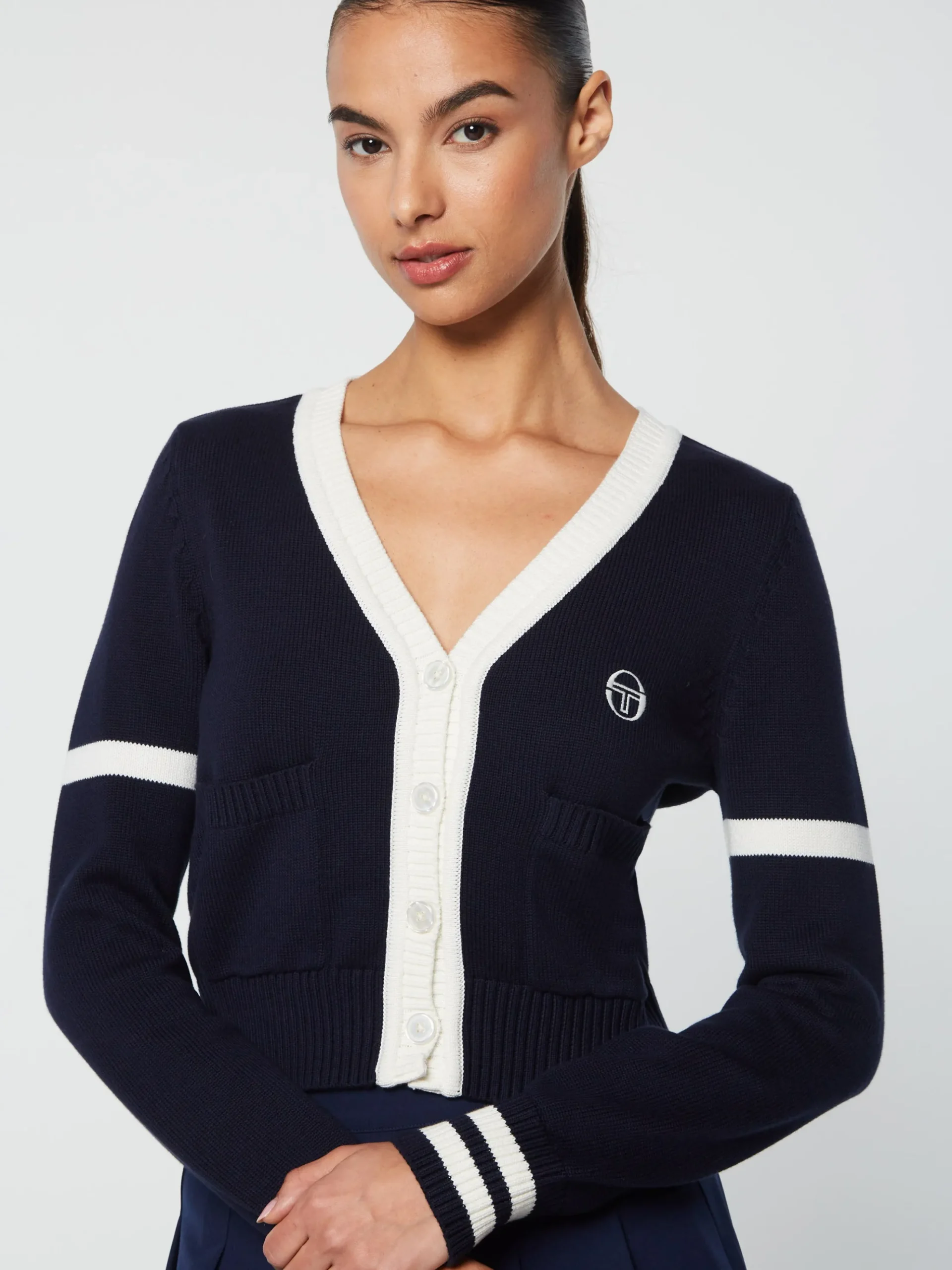 Sergio Tacchini Lucia Knit Cardigan- MARITIME BLUE Fashion