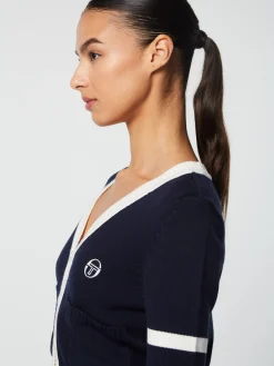 Sergio Tacchini Lucia Knit Cardigan- MARITIME BLUE Fashion