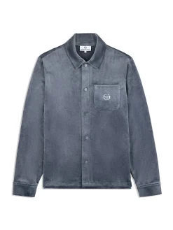 Sergio Tacchini Maglia Velour Overshirt- GRISAILLE Fashion