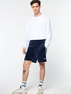 Sergio Tacchini Maglia Velour Short- MARITIME BLUE Sale