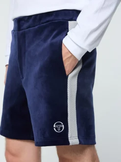 Sergio Tacchini Maglia Velour Short- MARITIME BLUE Sale