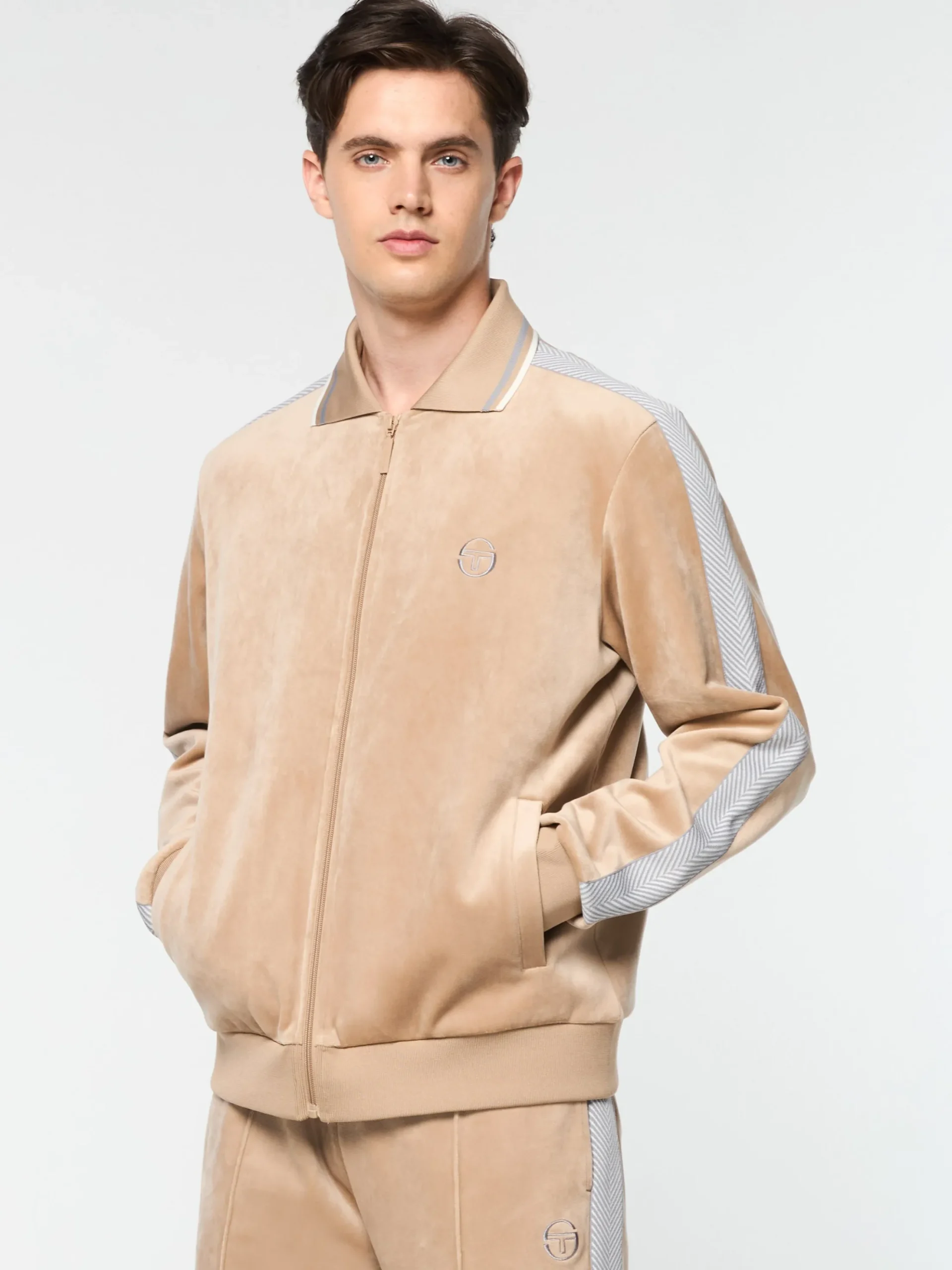 Sergio Tacchini Maglia Velour Track Jacket- HUMUS Best