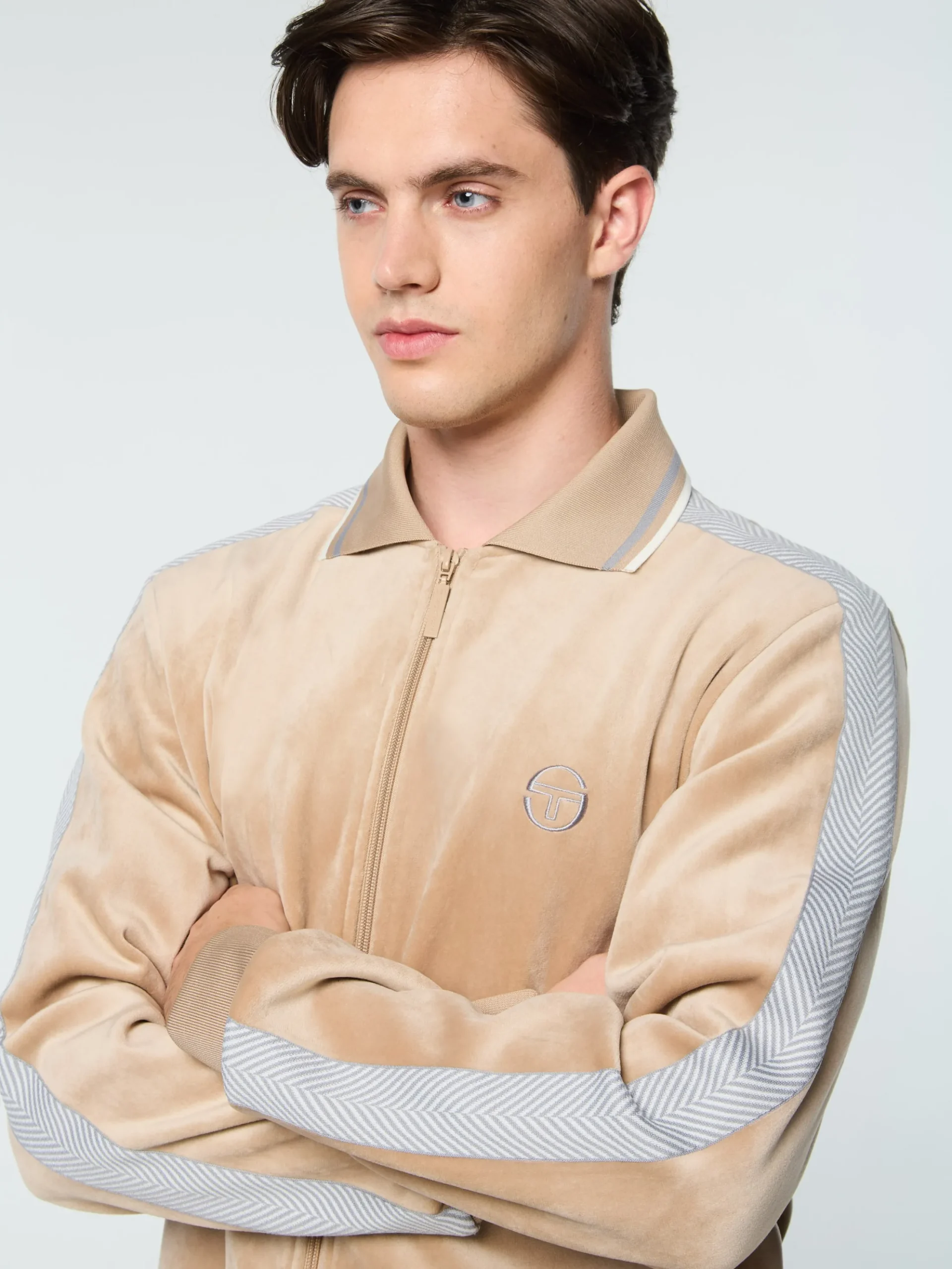 Sergio Tacchini Maglia Velour Track Jacket- HUMUS Best