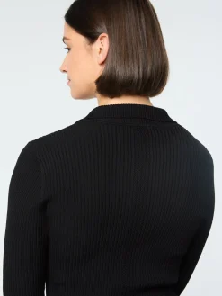 Sergio Tacchini Magreta Rib Cardigan- BLACK BEAUTY Hot