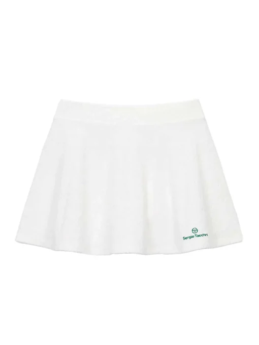 Sergio Tacchini MC Terry Flare Skirt- OFF WHITE Hot