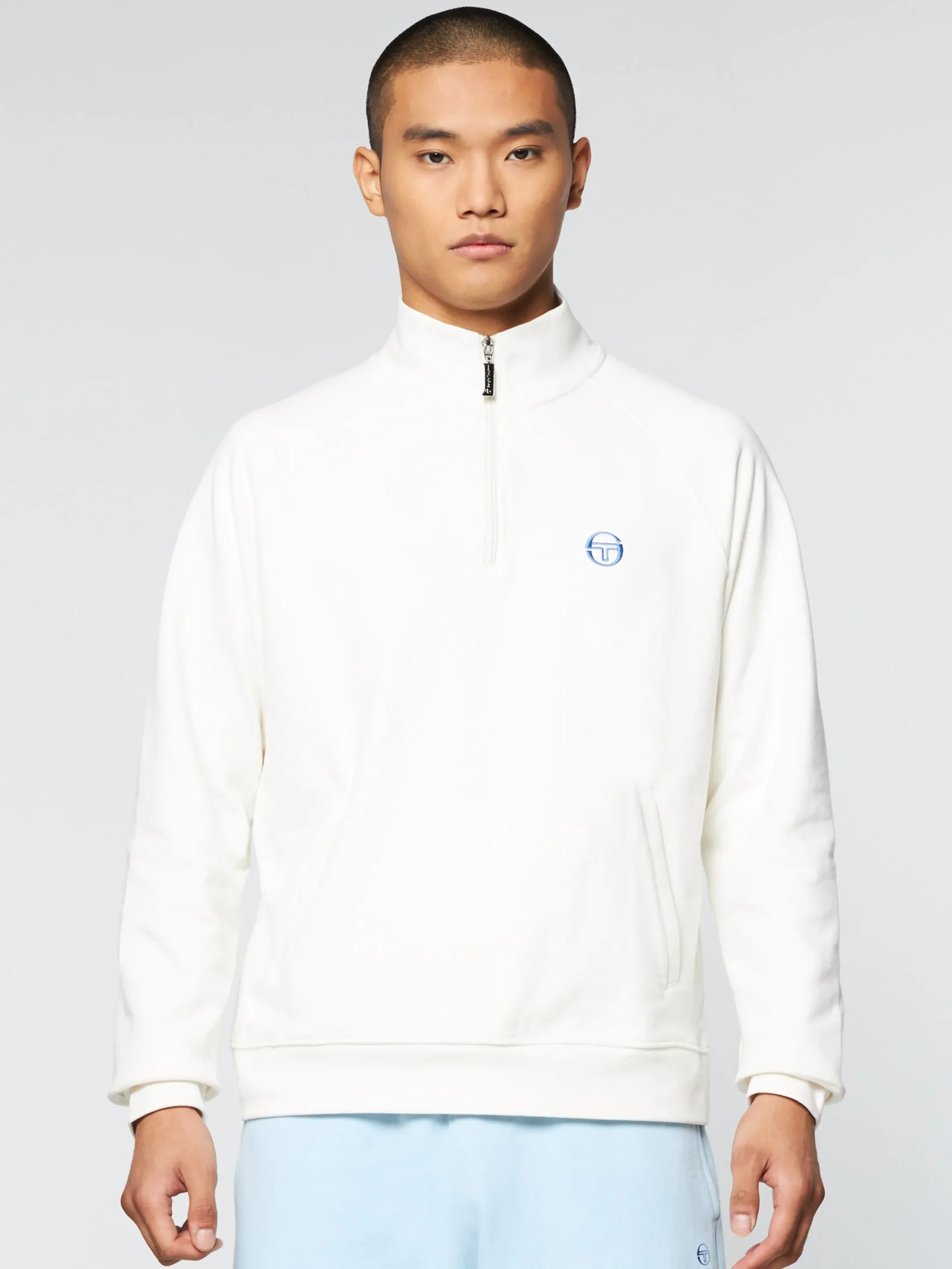 Sergio Tacchini Mezza Half Zip- GARDENIA Sale