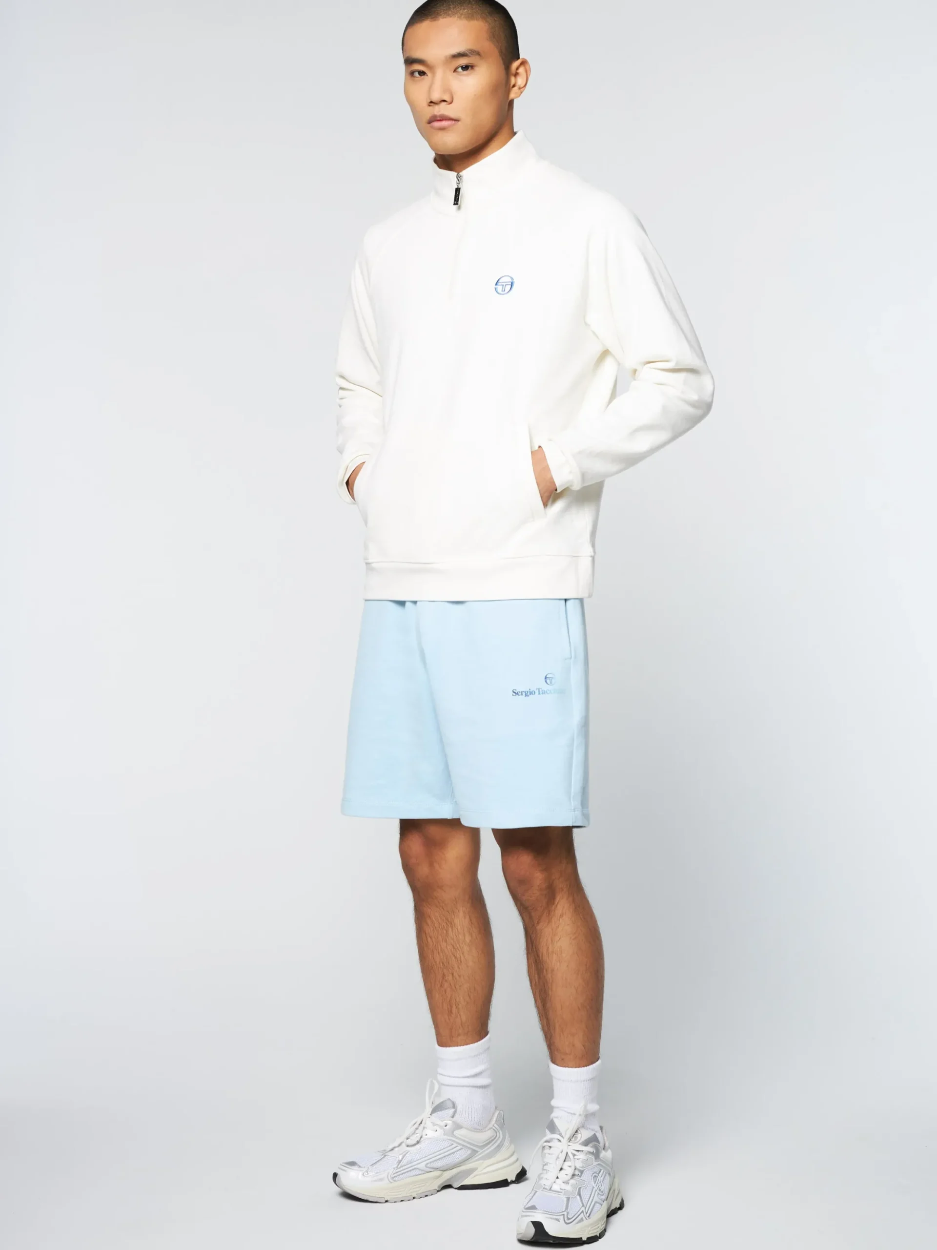 Sergio Tacchini Mezza Half Zip- GARDENIA Sale