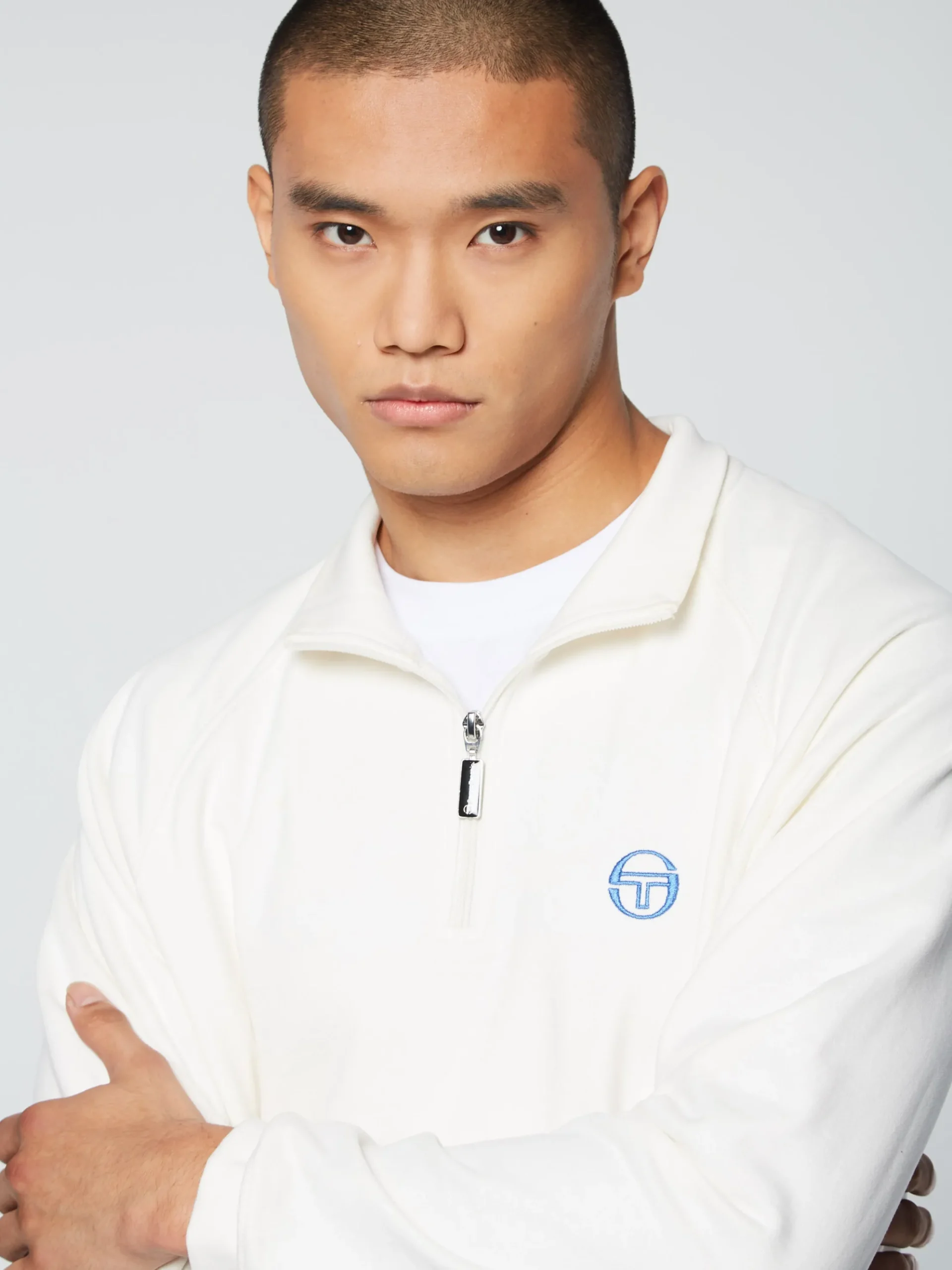 Sergio Tacchini Mezza Half Zip- GARDENIA Sale