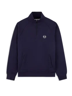 Sergio Tacchini Mezza Half Zip- MARITIME BLUE Hot