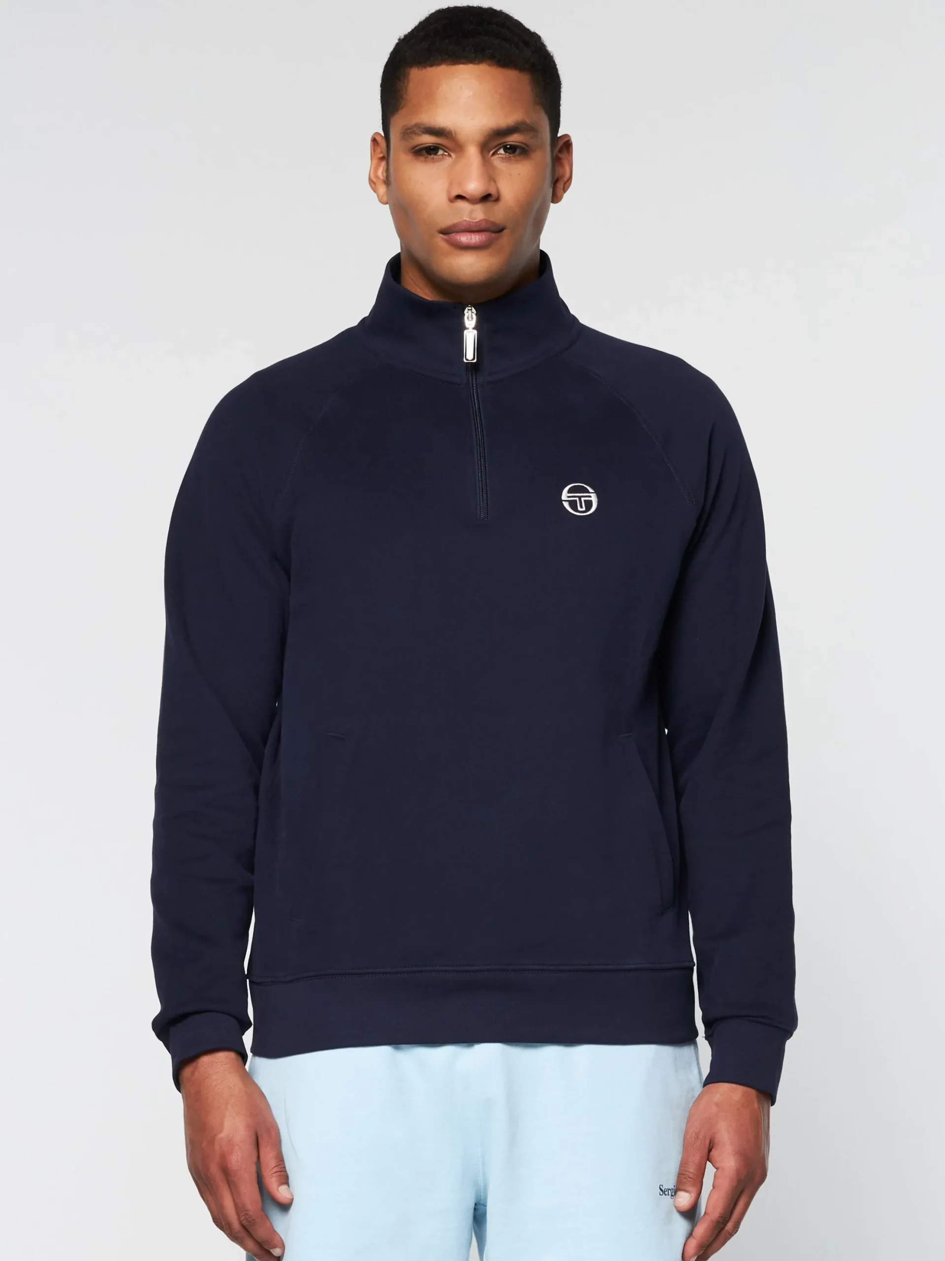 Sergio Tacchini Mezza Half Zip- MARITIME BLUE Hot
