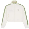 Sergio Tacchini Miss Carlotta Velour Track Jacket- GARDENIA Best