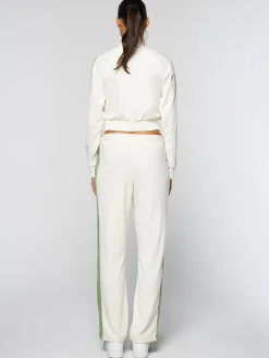 Sergio Tacchini Miss Carlotta Velour Track Jacket- GARDENIA Best