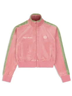 Sergio Tacchini Miss Carlotta Velour Track Jacket- WILD ROSE Online