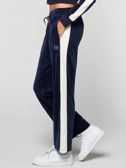 Sergio Tacchini Miss Carlotta Velour Track Pant- MARITIME BLUE Sale