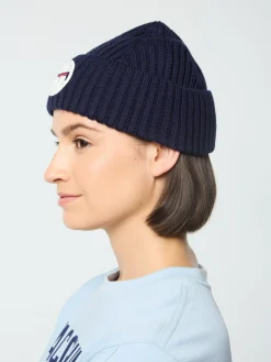 Sergio Tacchini Monk Knit Beanie- MARITIME BLUE Fashion