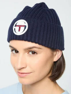 Sergio Tacchini Monk Knit Beanie- MARITIME BLUE Fashion