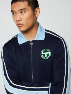 Sergio Tacchini Monte Track Jacket Archivio- MARITIME BLUE Clearance