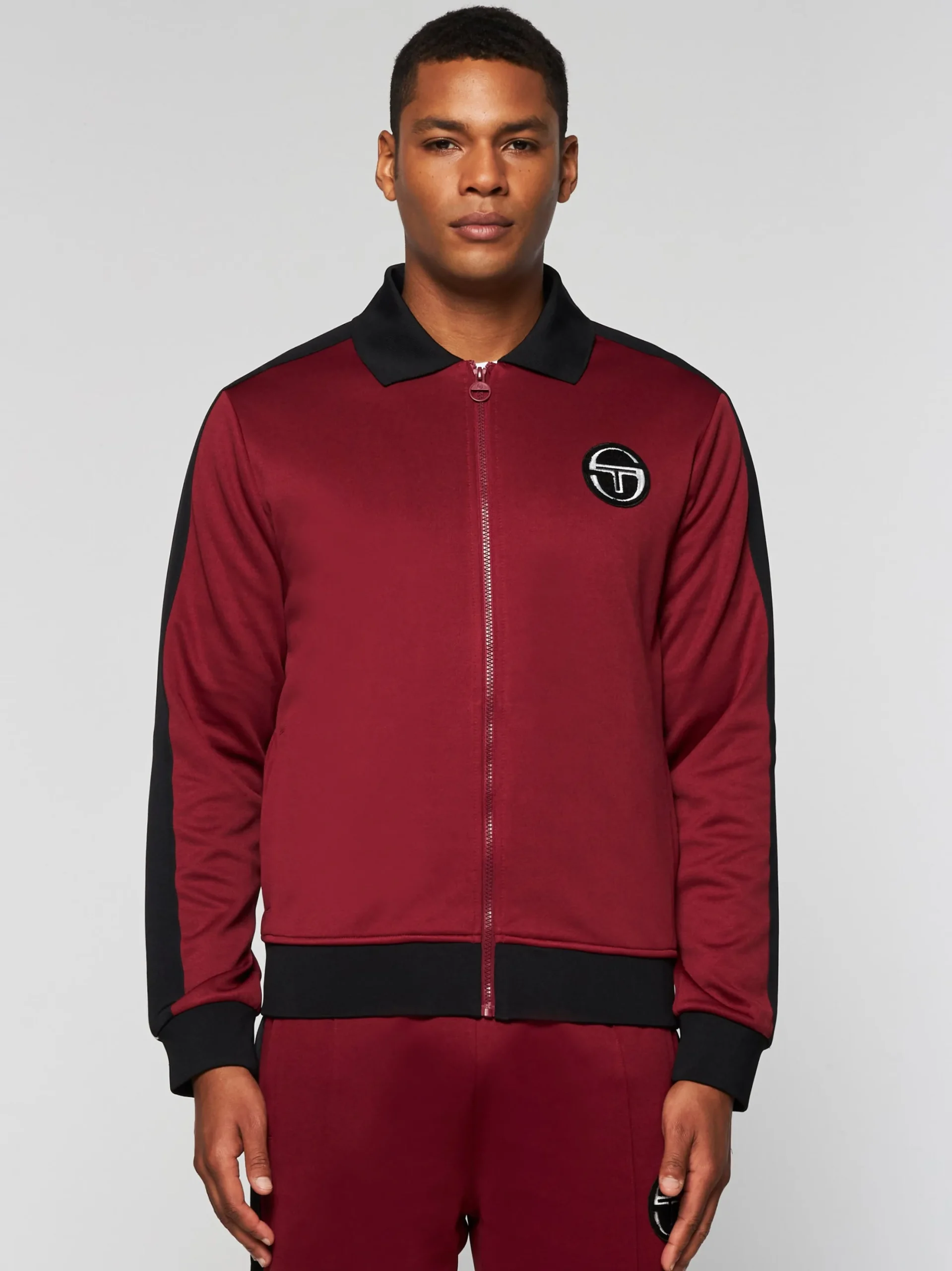 Sergio Tacchini Monte Track Jacket Archivio- MERLOT New