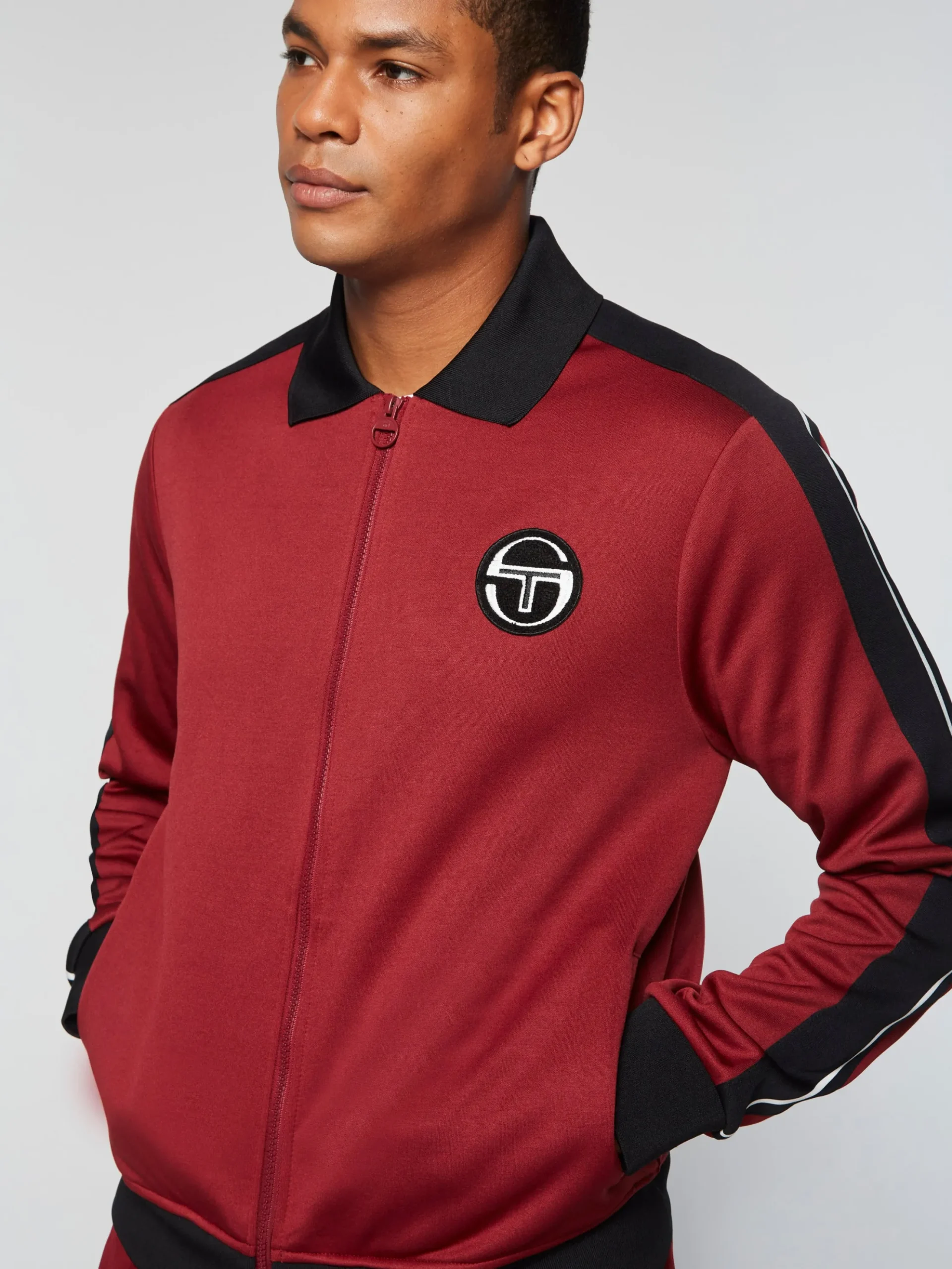 Sergio Tacchini Monte Track Jacket Archivio- MERLOT New