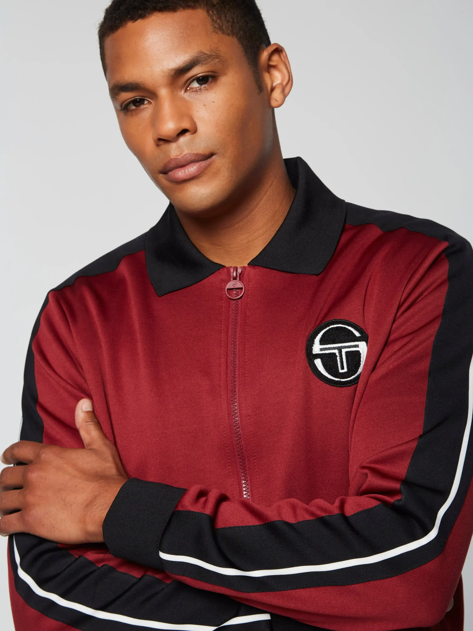 Sergio Tacchini Monte Track Jacket Archivio- MERLOT New