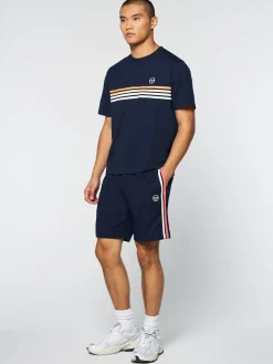 Sergio Tacchini New Melfi T-Shirt- Maritime Blue/ White MARITIME BLUE/WHITE Discount