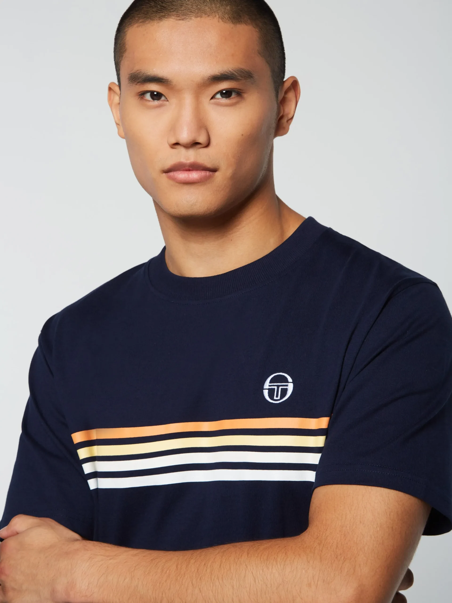 Sergio Tacchini New Melfi T-Shirt- Maritime Blue/ White MARITIME BLUE/WHITE Discount