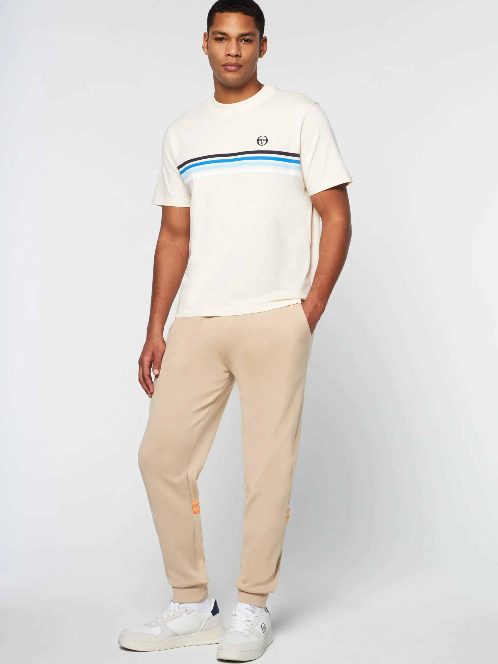 Sergio Tacchini New Melfi T-Shirt- Pearl/ Ivory PEARL IVORY Clearance