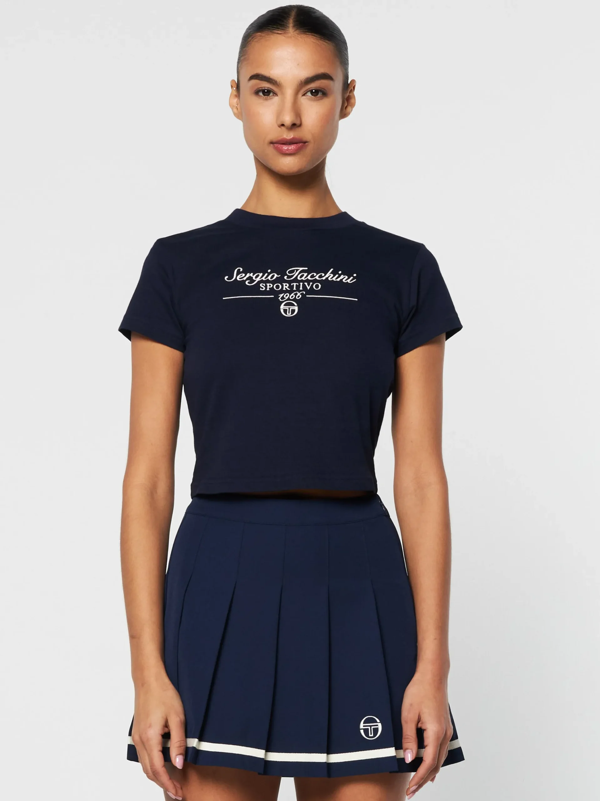 Sergio Tacchini Nicola Graphic T-Shirt- MARITIME BLUE Hot