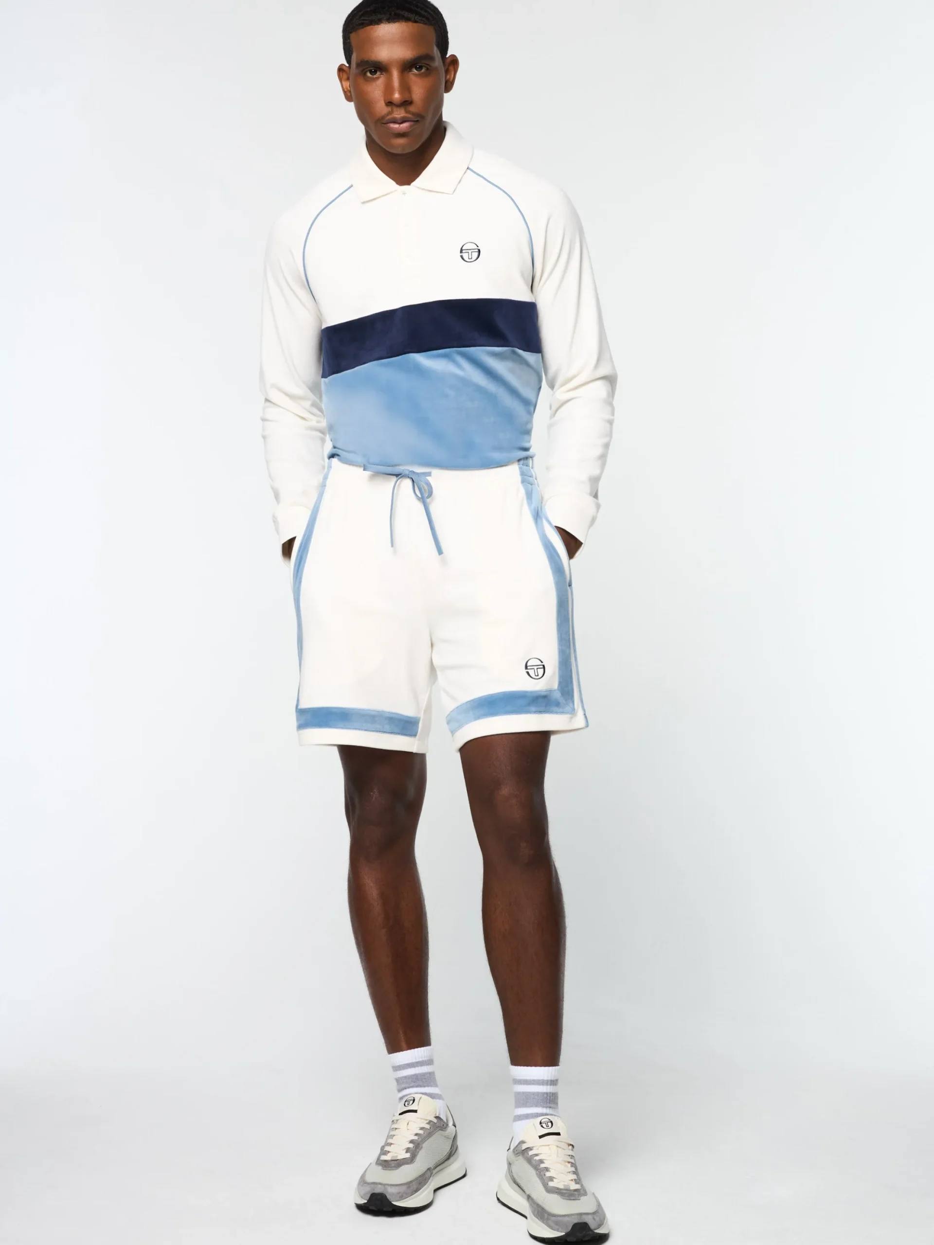 Sergio Tacchini Noci Velour Short- GARDENIA Fashion