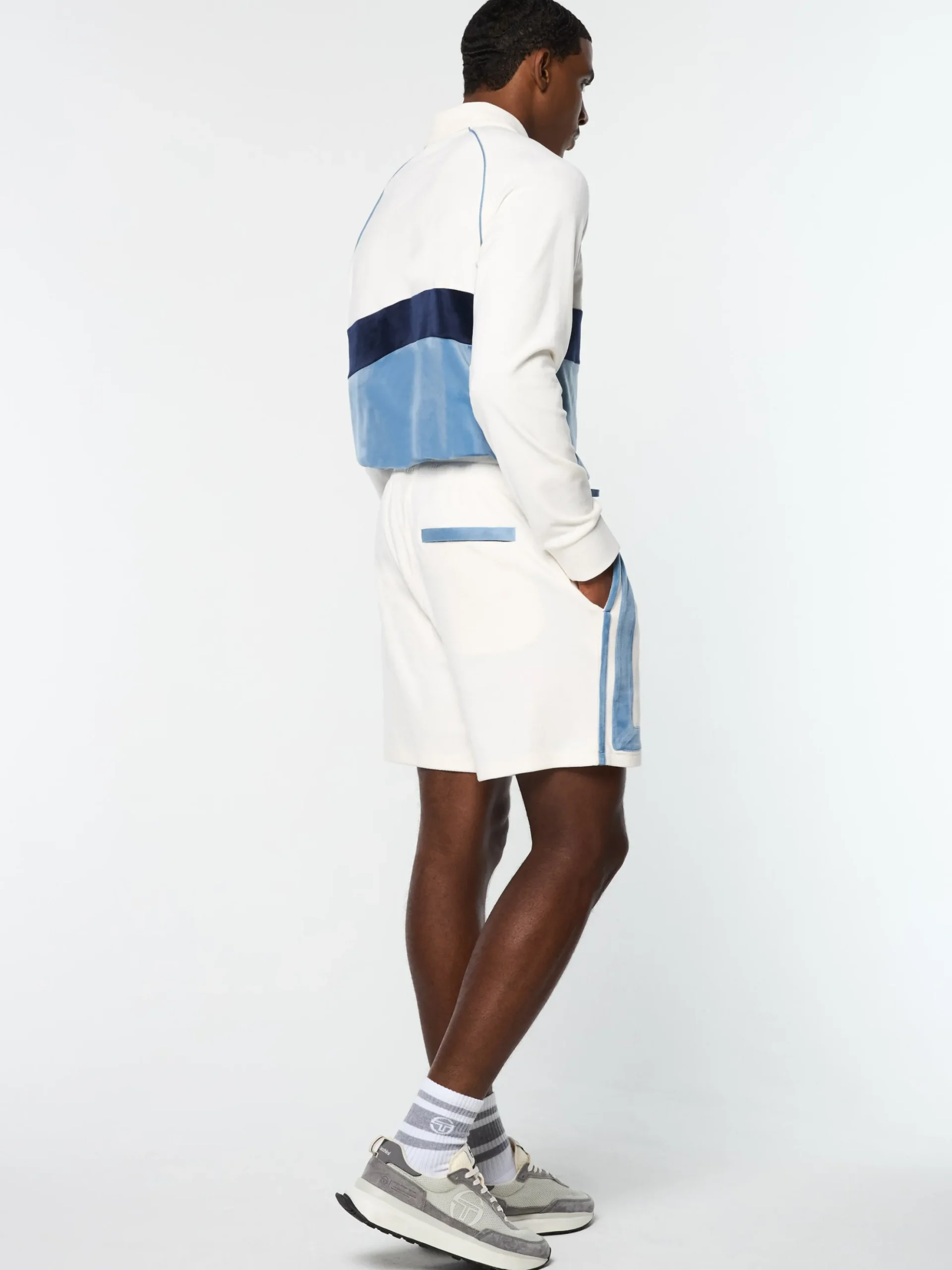 Sergio Tacchini Noci Velour Short- GARDENIA Fashion