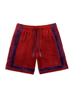 Sergio Tacchini Noci Velour Short- SUN DRIED TOMATO Hot