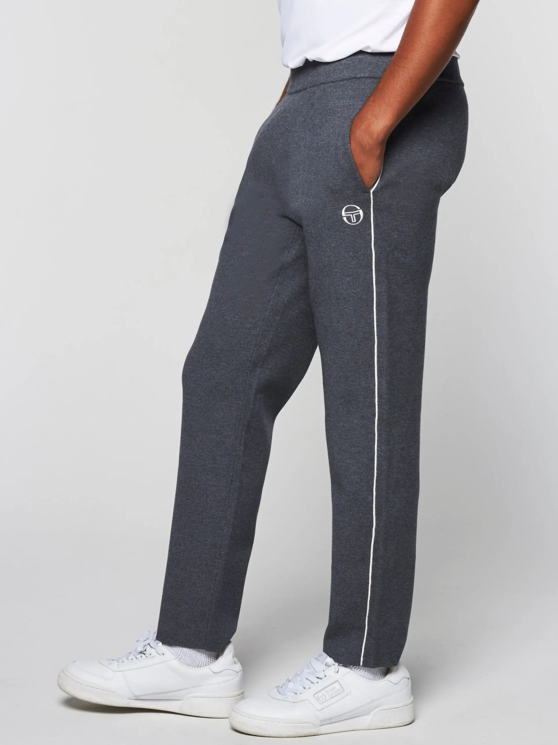 Sergio Tacchini Nostra Track Pant- Dark Grey/ Melange DARK GREY MELANGE Hot