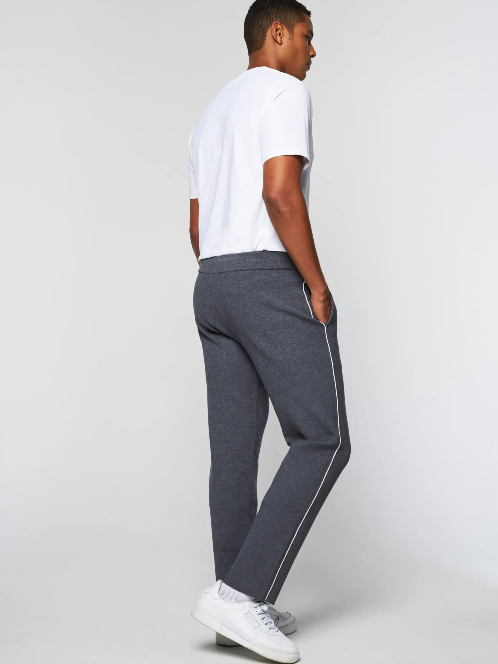 Sergio Tacchini Nostra Track Pant- Dark Grey/ Melange DARK GREY MELANGE Hot