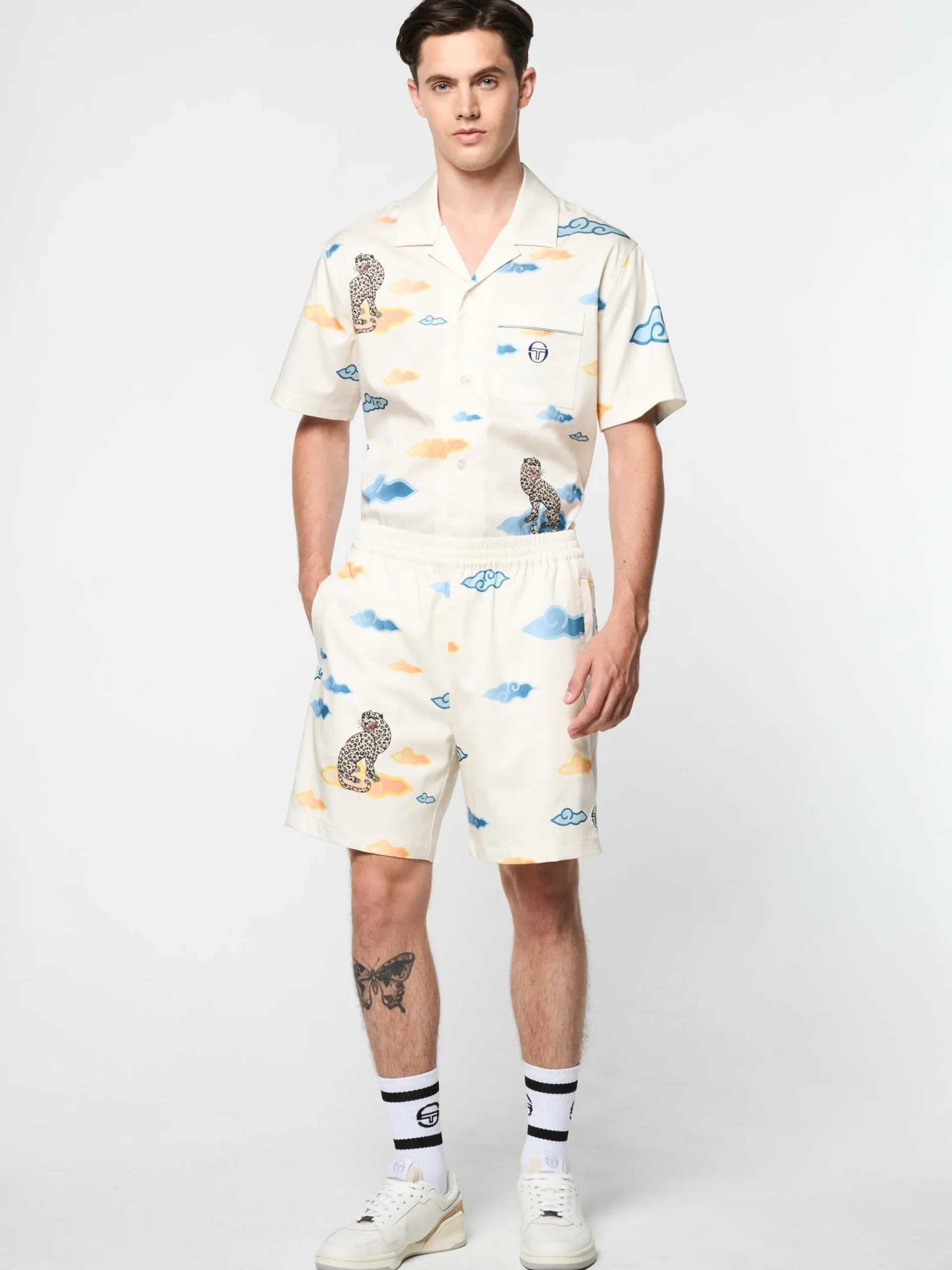 Sergio Tacchini Nuvola Tencel Cabana Short GARDENIA Outlet